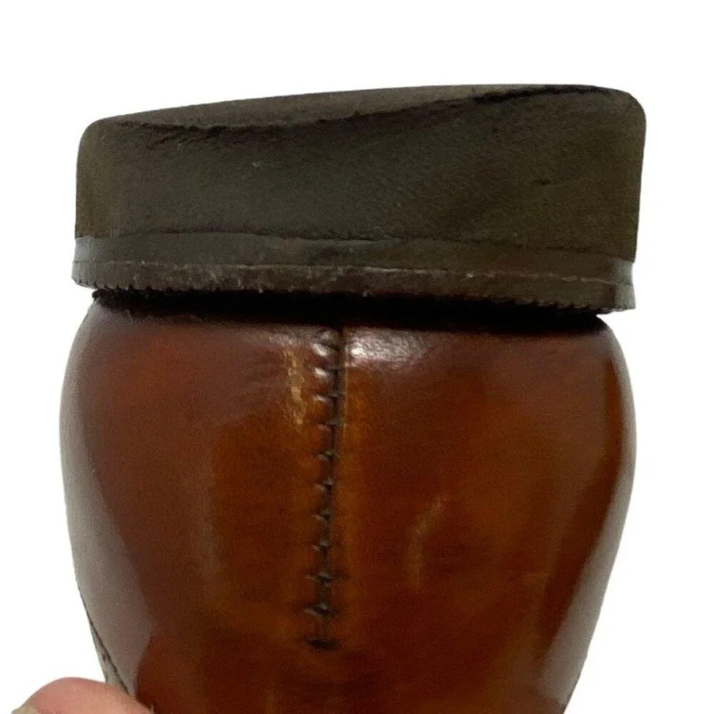 FootJoy Mens Classics Derby Shoes 9.5 D Tan Brown Good Cap Toe Brogue 51060